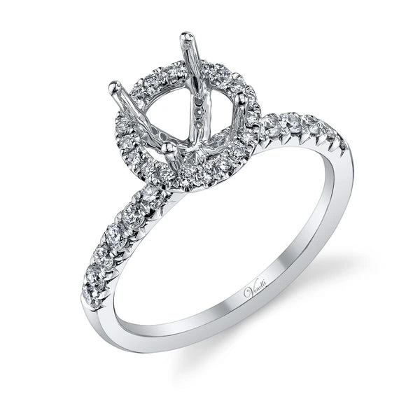 14K W Ring 46Rd 0.50Ct