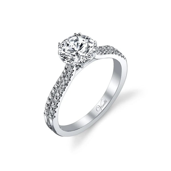 14K W Ring 44Rd 0.23Ct