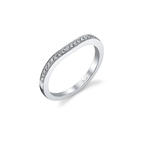 14K W Band 22Rd 0.13Ct