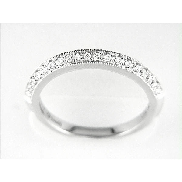 14K W Band 38Rd 0.23Ct