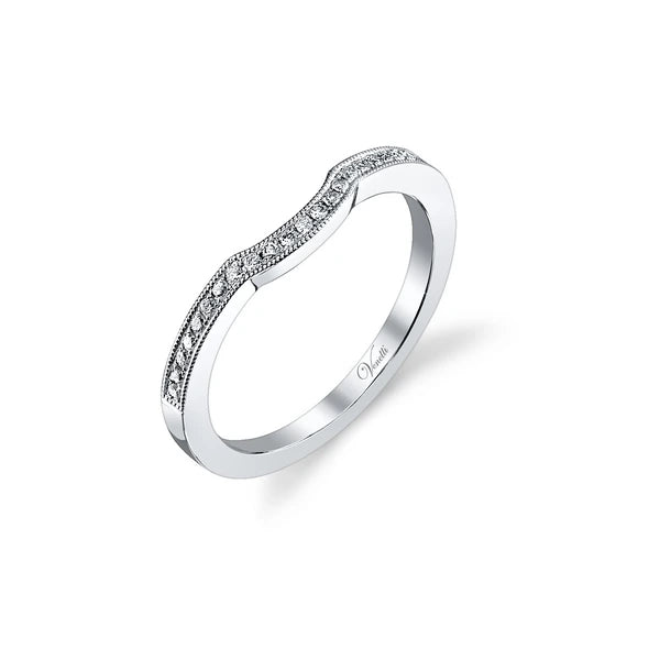 14K W Band 23Rd 0.12Ct