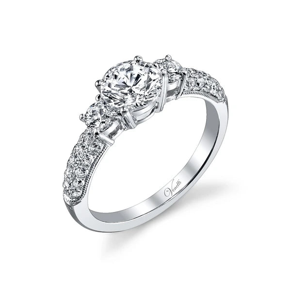 14K W Ring 34Rd 0.66Ct