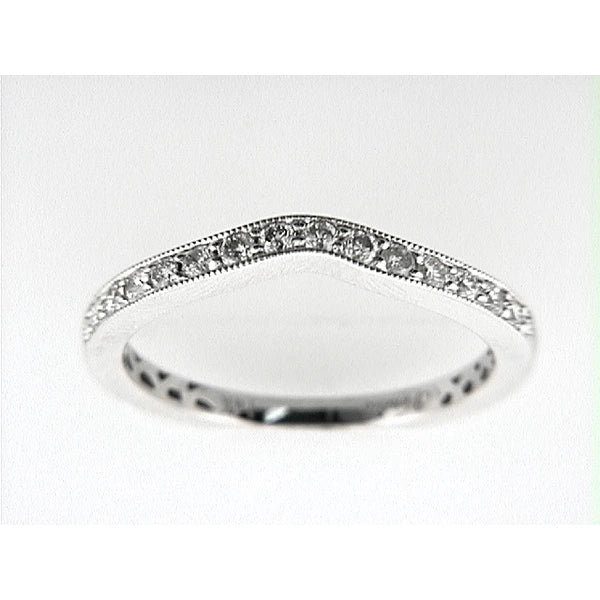 14K W Band 14Rd 0.29Ct