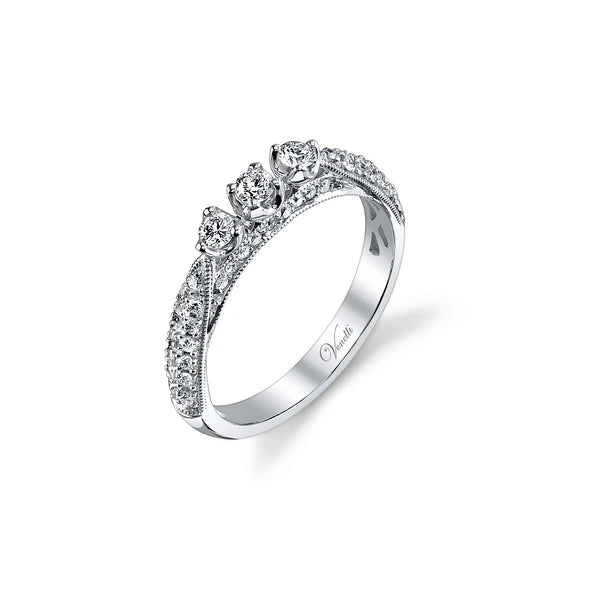 14K W Band 47Rd 0.51Ct