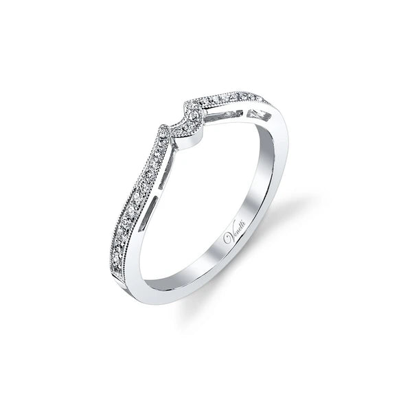 14K W Band 29Rd 0.18Ct