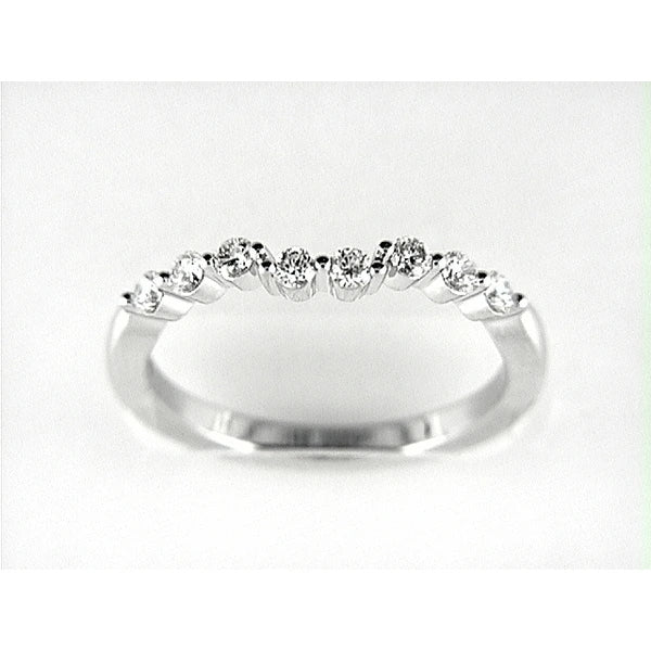 14K W Band 8Rd 0.34Ct