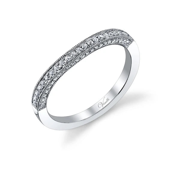 14K W Band 68Rd 0.26Ct