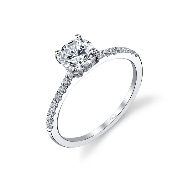 14K W Ring 48Rd 0.31Ct