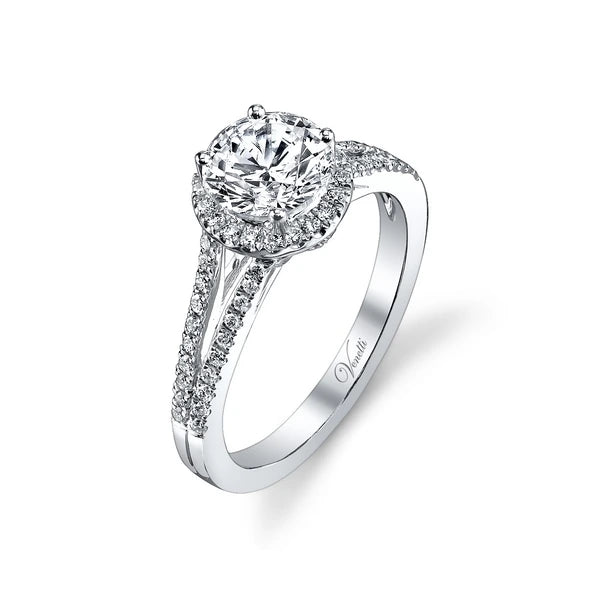 14K W Ring 68Rd 0.35Ct