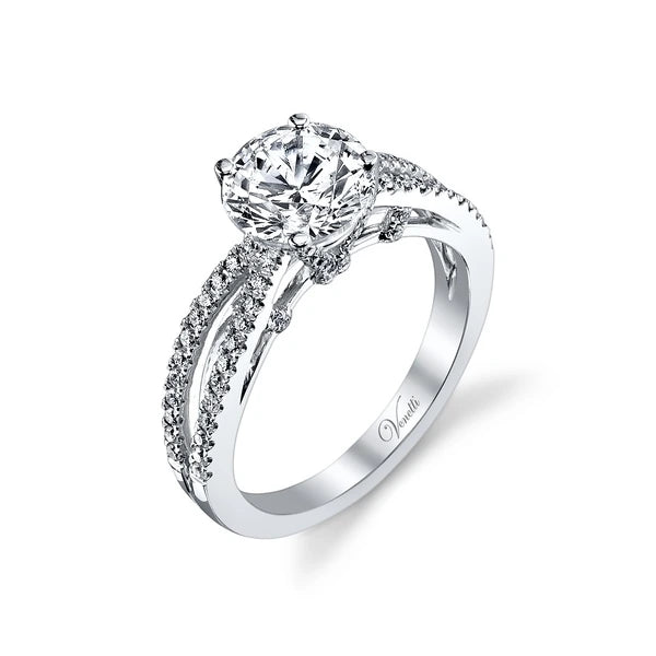 14K W Ring 76Rd 0.36Ct