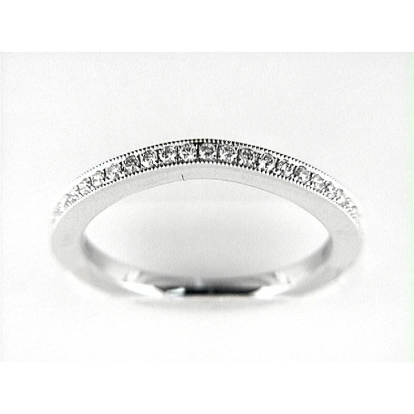 14K W Band 24Rd 0.19Ct