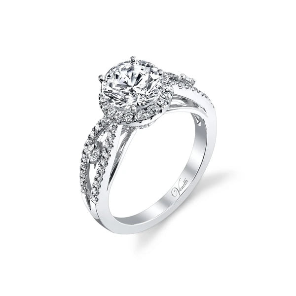 14K W Ring 94Rd 0.55Ct