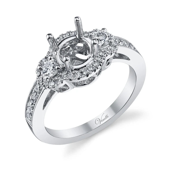 14K W Ring 42Rd 0.53Ct