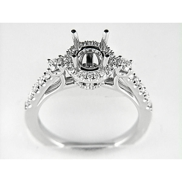 14K W Ring 54Rd 0.59Ct