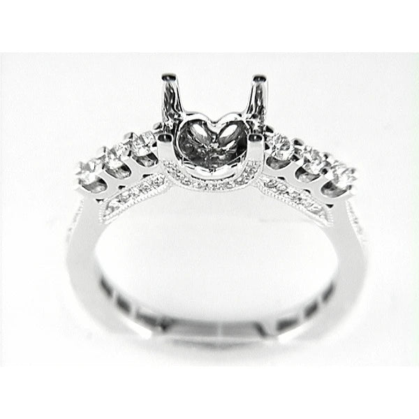 14K W Ring 58Rd 0.46Ct
