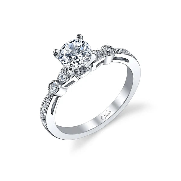 14K W Ring 16Rd 0.16Ct