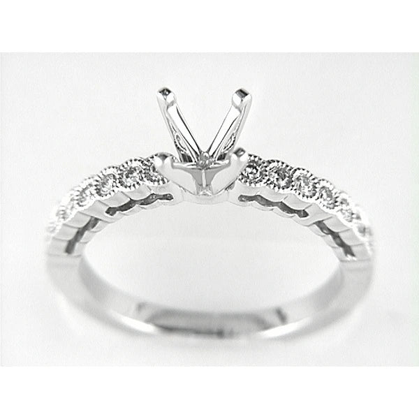 14K W Ring 14Rd 0.18Ct