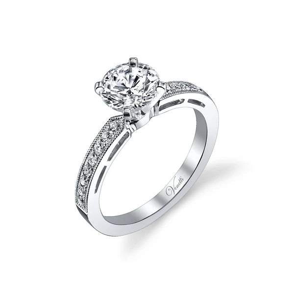 14K W Ring 16Rd 0.19Ct