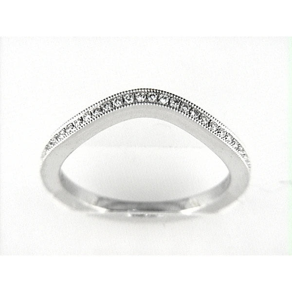 14K W Band 26Rd 0.14Ct