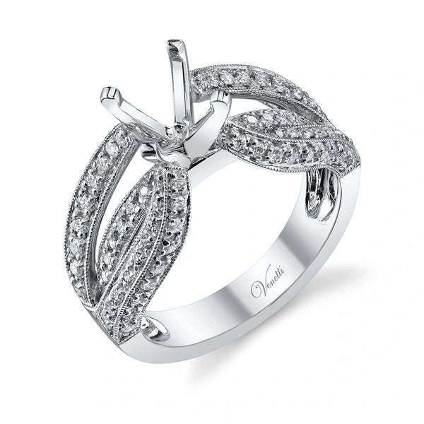 14K W Ring 86Rd 0.71Ct