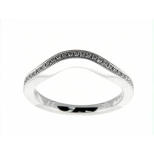 14K W Band 27Rd 0.15Ct