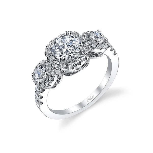 14K W Ring 48Rd 0.77Ct