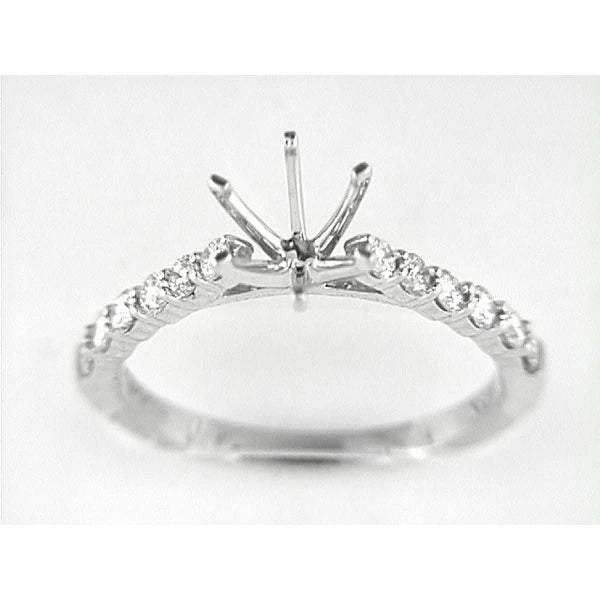 14K W Ring 0.45Rd