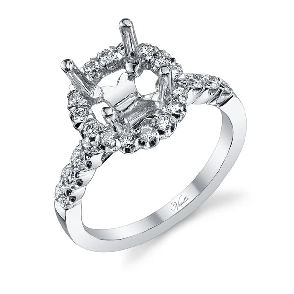 14K W Ring 52Rd 0.75Ct