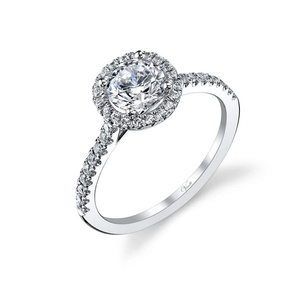 14K W Ring 38Rd 0.27Ct