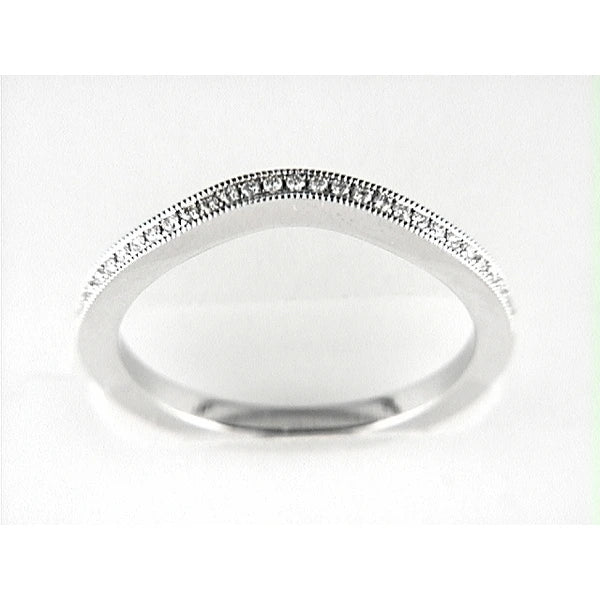 14K W Band 29Rd 0.11Ct