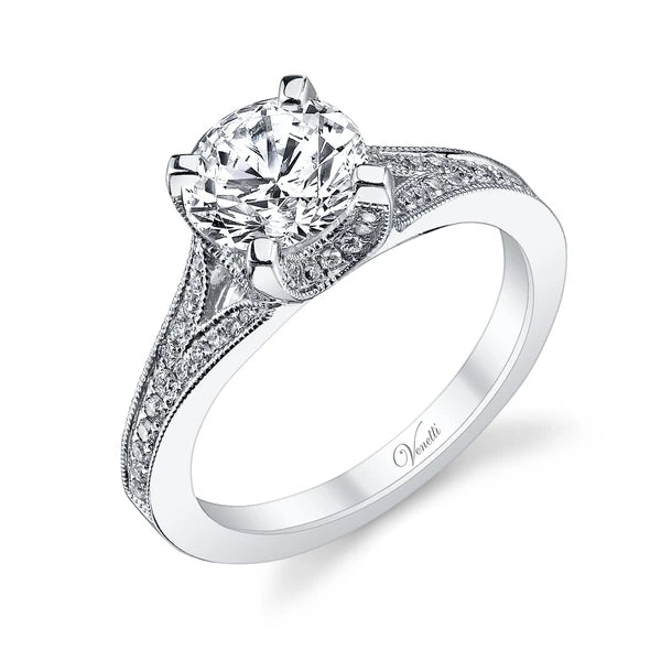 14K W Ring 60Rd 0.26Ct