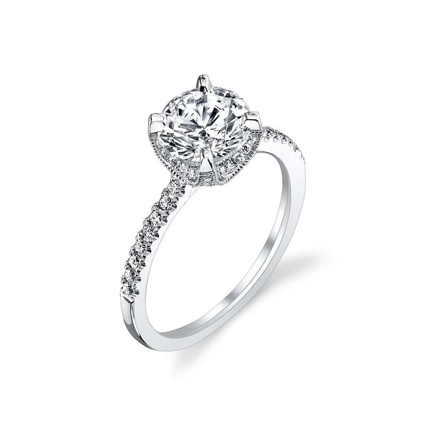 14K W Ring 68Rd 0.32Ct