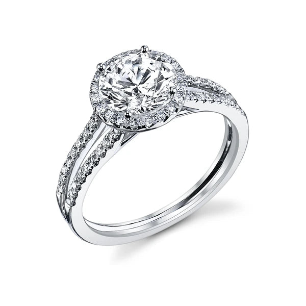 14K W Ring 56Rd 0.33Ct