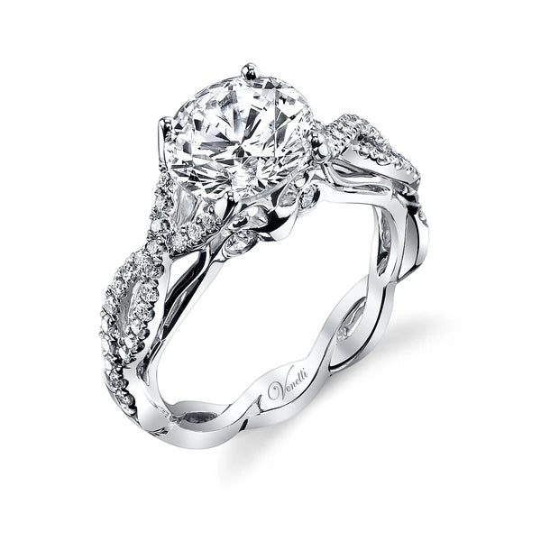14K W Ring 50Rd 0.38Ct