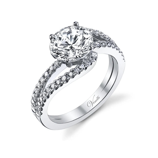 14K W Ring 48Rd 0.41Ct