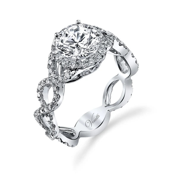 14K W Ring 94Rd 0.80Ct