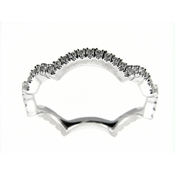 14K W Band 45Rd 0.35Ct