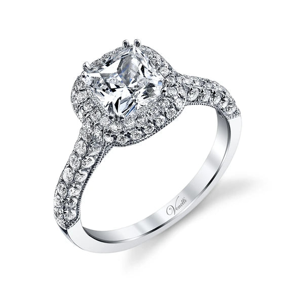 14K W Ring 104Rd 0.96Ct