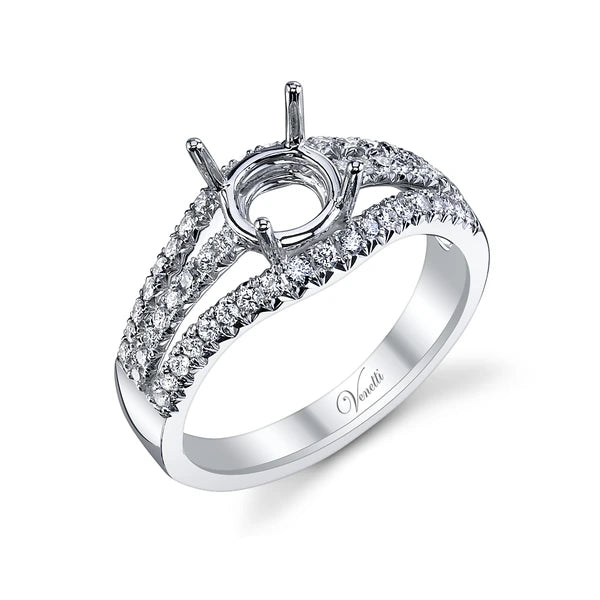 14K W Ring 54Rd 0.46Ct