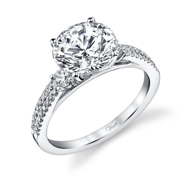 14K W Ring 38Rd 0.34Ct