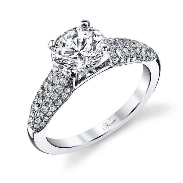 14K W Ring 78Rd 0.47Ct