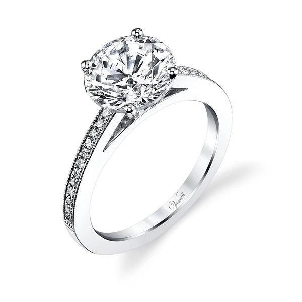 14K W Ring 24Rd 0.13Ct