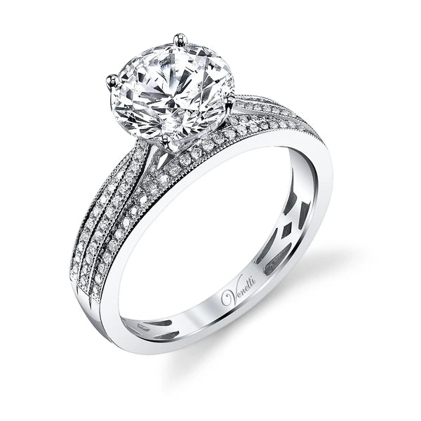 14K W Ring 86Rd 0.23Ct