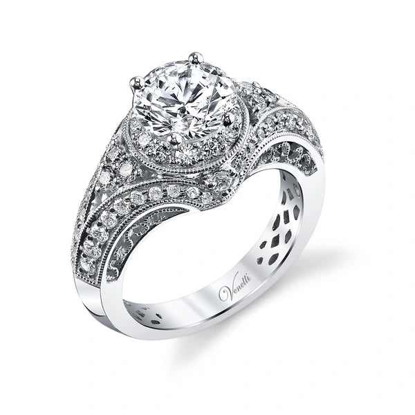 14K W Ring 60Rd 1.11Ct