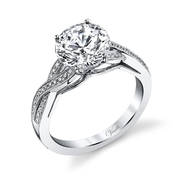 14K W Ring 42Rd 0.16Ct