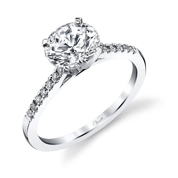 14K W Ring 14Rd 0.14Ct