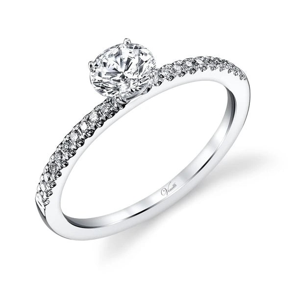14K W Ring 22Rd 0.12Ct