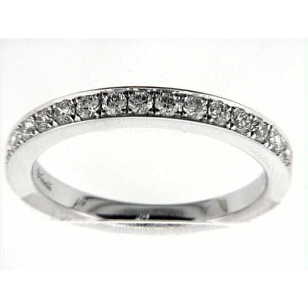 14K W Band 15Rd 0.43Ct