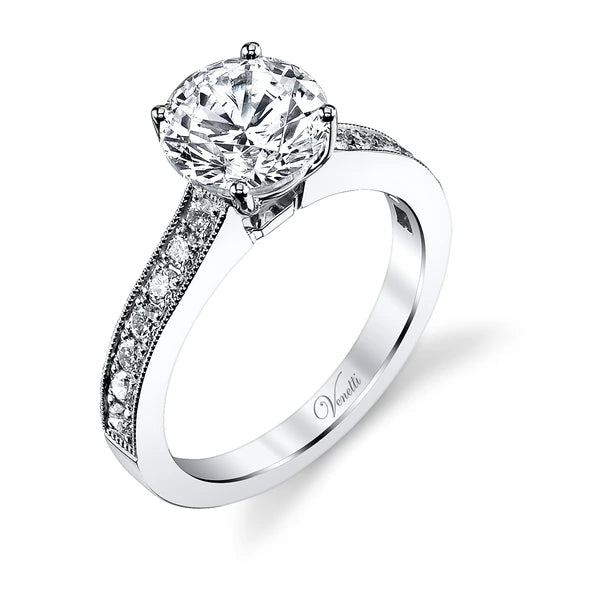 14K W Ring 14Rd 0.38Ct