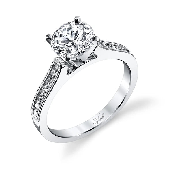 14K W Ring 14Rd 0.27Ct